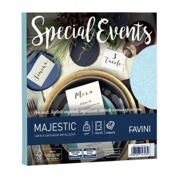 Busta Special Events - 170 x 170 mm - 120 gr - azzurro - Favini - conf. 10 buste