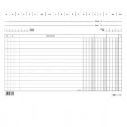 Schede in cartoncino 3 colonne - 17 x 24 cm orizzontale - Edipro - conf. 100 pezzi