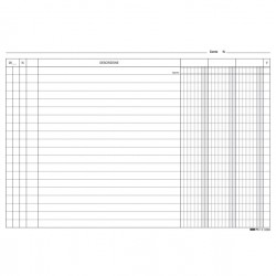 Schede in cartoncino 3 colonne - 17 x 24 cm orizzontale - Edipro - conf. 100 pezzi