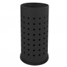 Portaombrelli forato - diametro 24 cm - H 48 cm - 21 L - acciaio - nero - Stilcasa