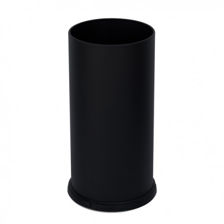 Portaombrelli Steel - con vaschetta interna - diametro 24 cm - H 49 cm - 22 L - acciaio - nero - Stilcasa