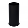 Portaombrelli Steel - con vaschetta interna - diametro 24 cm - H 49 cm - 22 L - acciaio - nero - Stilcasa