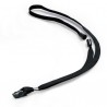 Cordoncino per portabadge - 44 x 1 cm - tessuto - nero - Durable - conf. 10 pezzi
