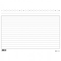 Schede in cartoncino rigate - 17 x 24 cm orizzontale - Edipro - conf. 100 pezzi