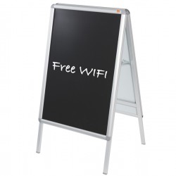 Inserto nero per cavalletto A Frame - scrivibile - A1 - Nobo - conf. 2 pezzi