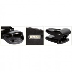 Perforatore 860 - max 60 fogli - 2 fori - passo 8 cm - nero - Lebez