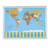 Sottomano Geographic Planisfero Läufer - 40 x 53 cm - Lebez