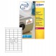Etichette adesive extra strong L6140 - in poliestere - laser - permanenti - 45,7 x 25,4 mm - 40 et/fg - 20 fogli - bianco - Aver