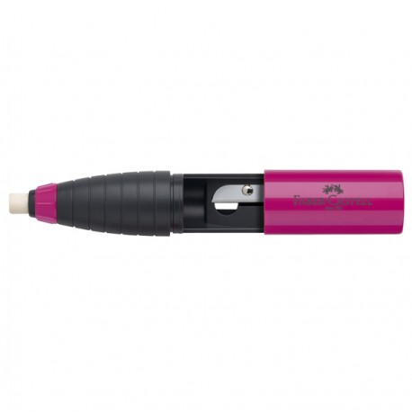 Temperamatite Twist Combi con gomma con contenitore - 1 foro- Faber Castell