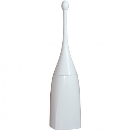 Portascopino per bagno - da terra - 12x12x48,5 cm - ABS - bianco - Mar Plast