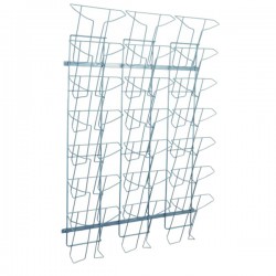 Espositore da parete - metallo - 21 tasche A4 - Alba