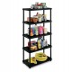 Scaffale 4080/5 - 5 ripiani - 80 x 40 x 173,4 cm - PPL - nero - Terry