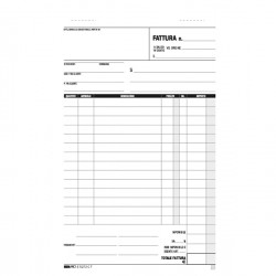 Blocco fattura 1 aliquota - 33 fogli 3 copie autoricalcanti - 23 x 14,8cm - Edipro