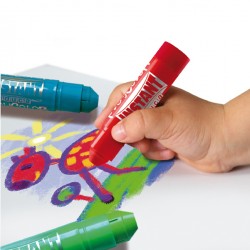 Tempera solida in stick Playcolor - 10gr - colori assortiti - Instant - astuccio 12 stick