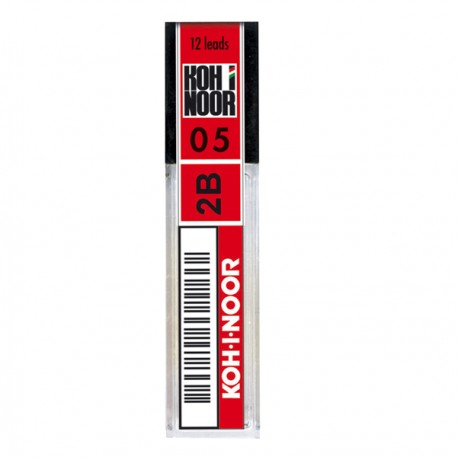 Micromine - mina 0,5mm - gradazione 2B - Koh.I.Noor - astuccio 12 mine