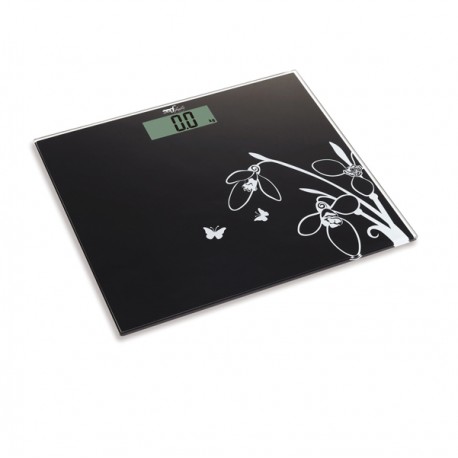 Bilancia elettronica Pesapersone - 26 x 30 x 1,7 cm - capacità massima 150 kg - nero - Melchioni family