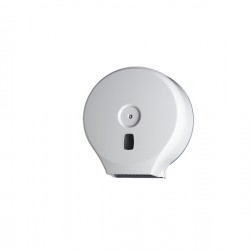 Distributore carta igienica Basica per rotoli Mini Jumbo - 28,2x12x29,4 cm - bianco - Medial
