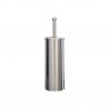 Portascopino WC Basic - da terra - acciaio inox - diametro 9,8 cm - altezza 38 cm - silver - Medial