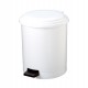 Pattumiera a pedale Ruf - PP - 20 L - diametro 31,5 cm - altezza 42 cm - bianco - Medial