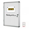 Bacheca per interni - fondo bianco magnetico - 4 fogli A4 - verticale - Bi-Office