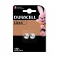 Micorpila LR44 - 1,5V - a pastiglia - alcalina - Duracell - blister 2 pezzi