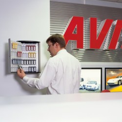 Cassetta portachiavi da parete Key Box - 30,2x11,8x40 cm - 72 posti - grigio - Durable