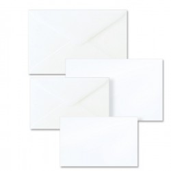 Taschetta 10 biglietti + 10 buste - Dalmazia - bianco - 90 x 140 mm - Rex Sadoch