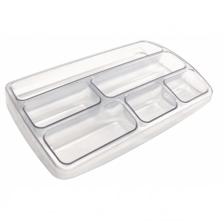 Vaschetta portacancelleria - 25,3 x 3,4 x 15,7 cm - trasparente neutro - Arda