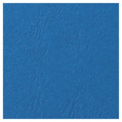 Copertine LeatherGrain per rilegatura - A4 - goffrate - blu - 250 gr - GBC - conf. 100 pezzi