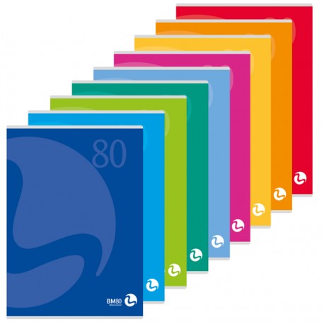 Maxiquaderno Color 80 - A4 - rigo di 1a - 80 fogli - 80gr - copertina 250 gr - BM