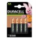 Pila stilo AA - 1,2V - Precharged - ricaricabili - Duracell - blister 4 pezzi