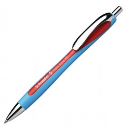 Penna a sfera a scatto Slider Rave - punta XB - rosso - Schneider
