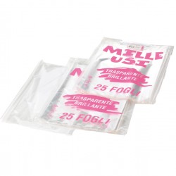 Fogli Cellophane - 100 x 130 cm - 30 micron - trasparente - PNP - conf. 25 pezzi