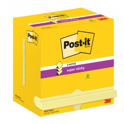Blocco Post-it Super Sticky Z Notes - R350-123SS-CY - 76 x 127 mm - giallo Canary - 90 fogli - Post-it