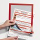 Cornice espositiva Duraframe - A4 - 21 x 29,7 cm - rosso - Durable