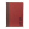 Portamenù Trendy - 1 inserto doppio incluso - A4 - 24 x 34 cm - bordeaux - Securit