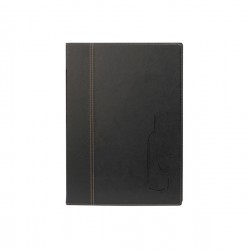 Carta dei vini Trendy - 1 inserto doppio incluso - A4 - 24 x 34 cm - nero - Securit