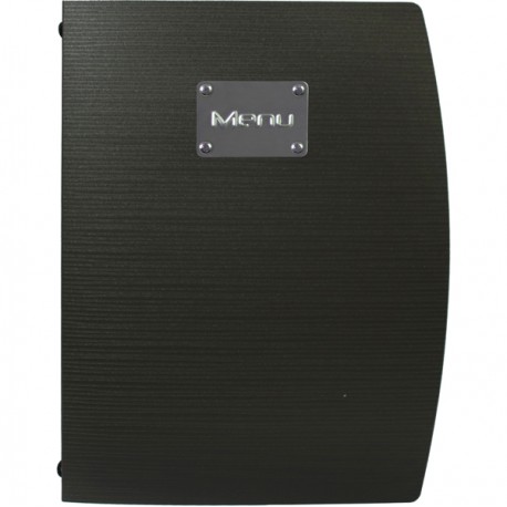 Portamenù Rio - 1 inserto doppio incluso - A4 - 24 x 34 cm - nero - Securit