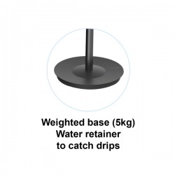 Appendiabiti a 5 posti Festival - 175cm - nero - Alba