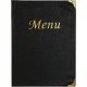 Portamenù Basic - A4 - 31,5 x 24 cm - PVC - nero - 4+2 buste fisse incluse - Securit