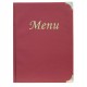 Portamenù Basic - A4 - 31,5 x 24 cm - PVC - bordeaux - 4+2 buste fisse incluse - Securit