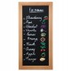 Lavagna Woody - teak - 20 x 40 cm - Securit