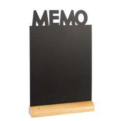 Lavagna da tavolo Silhouette - 34,5 x 21 cm - forma memo - nero - Securit