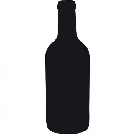 Lavagna da parete Silhouette - 49,5 x 19,5 cm - forma bottiglia - nero - Securit