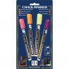 Marcatore a gesso liquido - punta fine da 1,00-2,00mm - colore assortiti tropical - Securit - conf. 4 pezzi