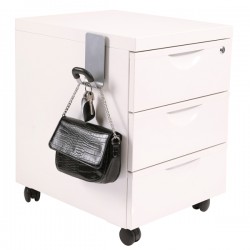 Appendiabiti magnetico - 7,4 x 6,8 x 14,3 cm - 1 posto - acciaio - Alba