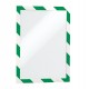 Cornice Duraframe Security - adesiva - pannello magnetico - A4 (21 x 29,7 cm) - verde/bianco - Durable