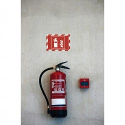 Cornice Duraframe Security - adesiva - pannello magnetico - A4 (21 x 29,7 cm) - rosso/bianco - Durable