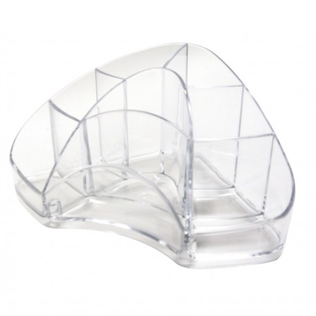Portapenne Multipot Classic - 14 x 20 x 9 cm - trasparente - Arda