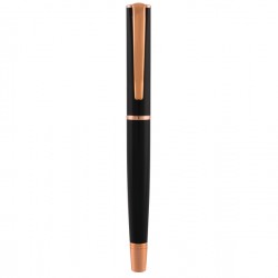 Roller Linea Impressa - punta M - nero/rosegold - Monteverde